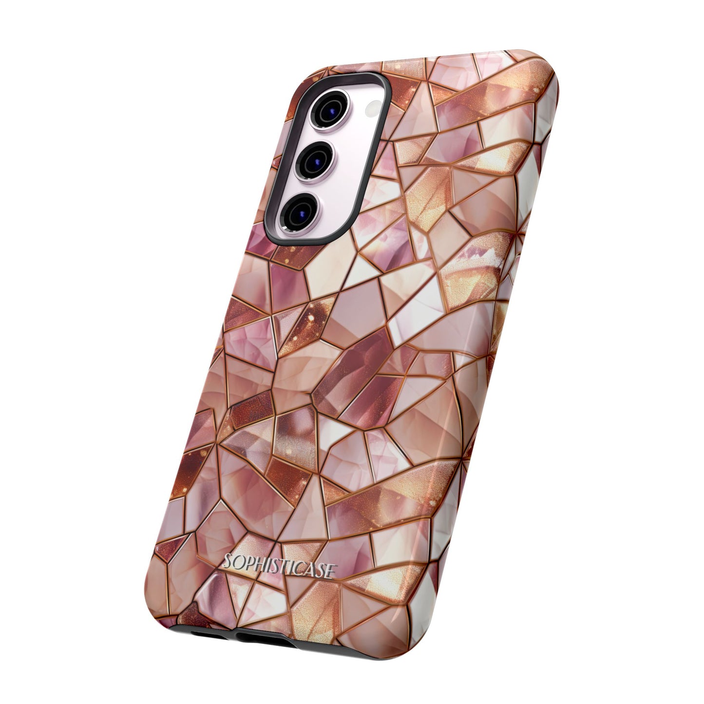 Rose' Runway in Champagne Mosaic - Tough Phone Case