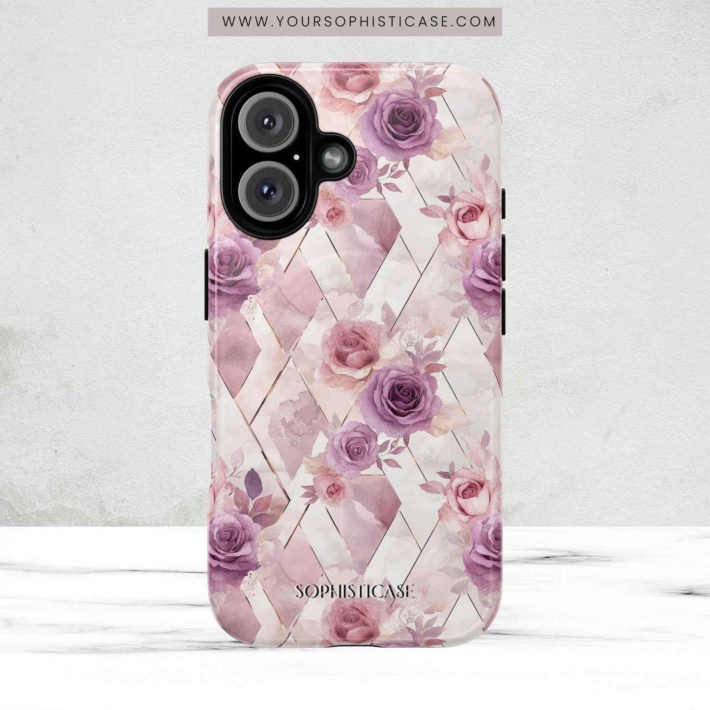 Royal Floral in Mauve Rose - iPhone Magsafe Case