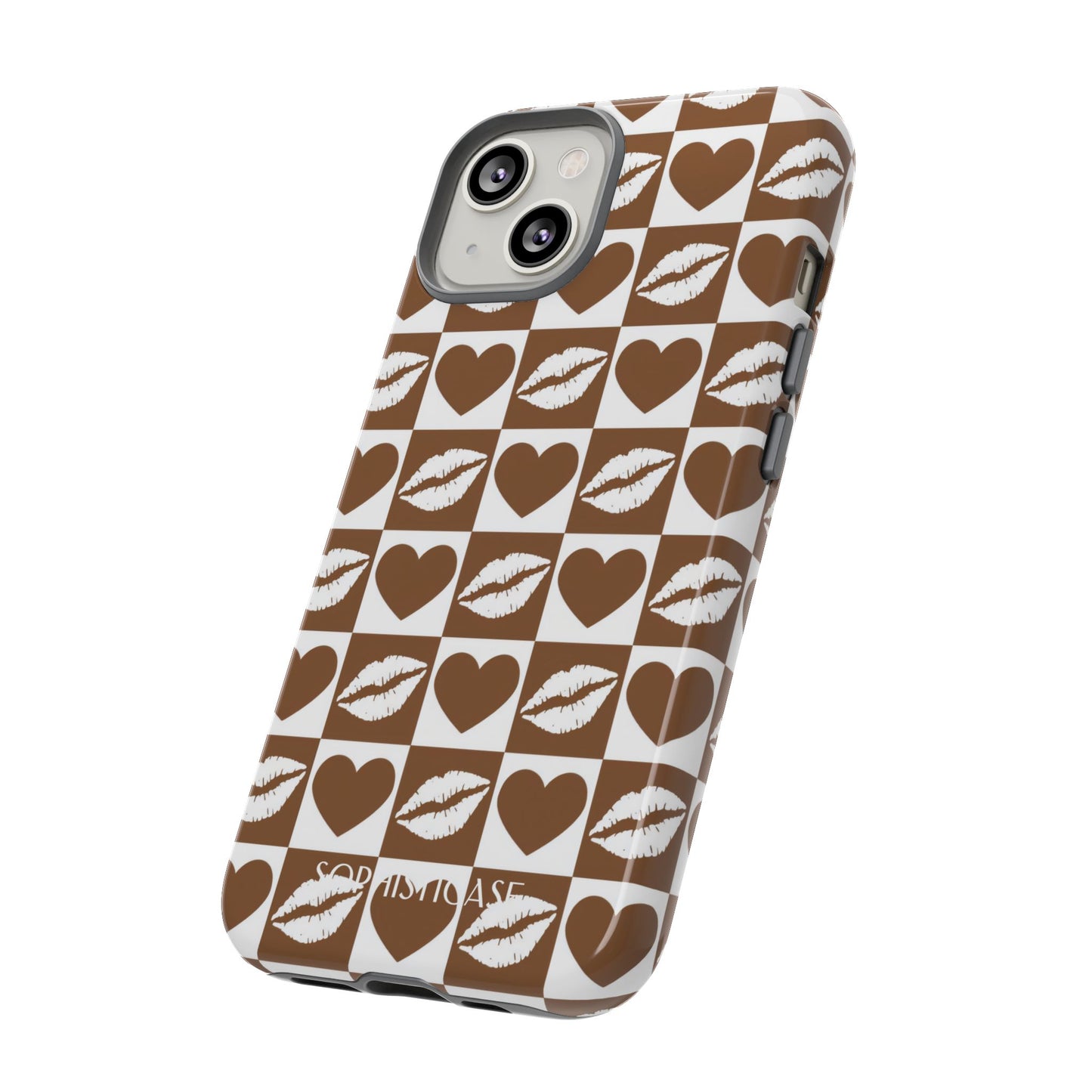 Belle Amie in Deep Brown - Galentines Release - Shockproof Phone Case for iPhone, Samsung Galaxy and Google Pixel