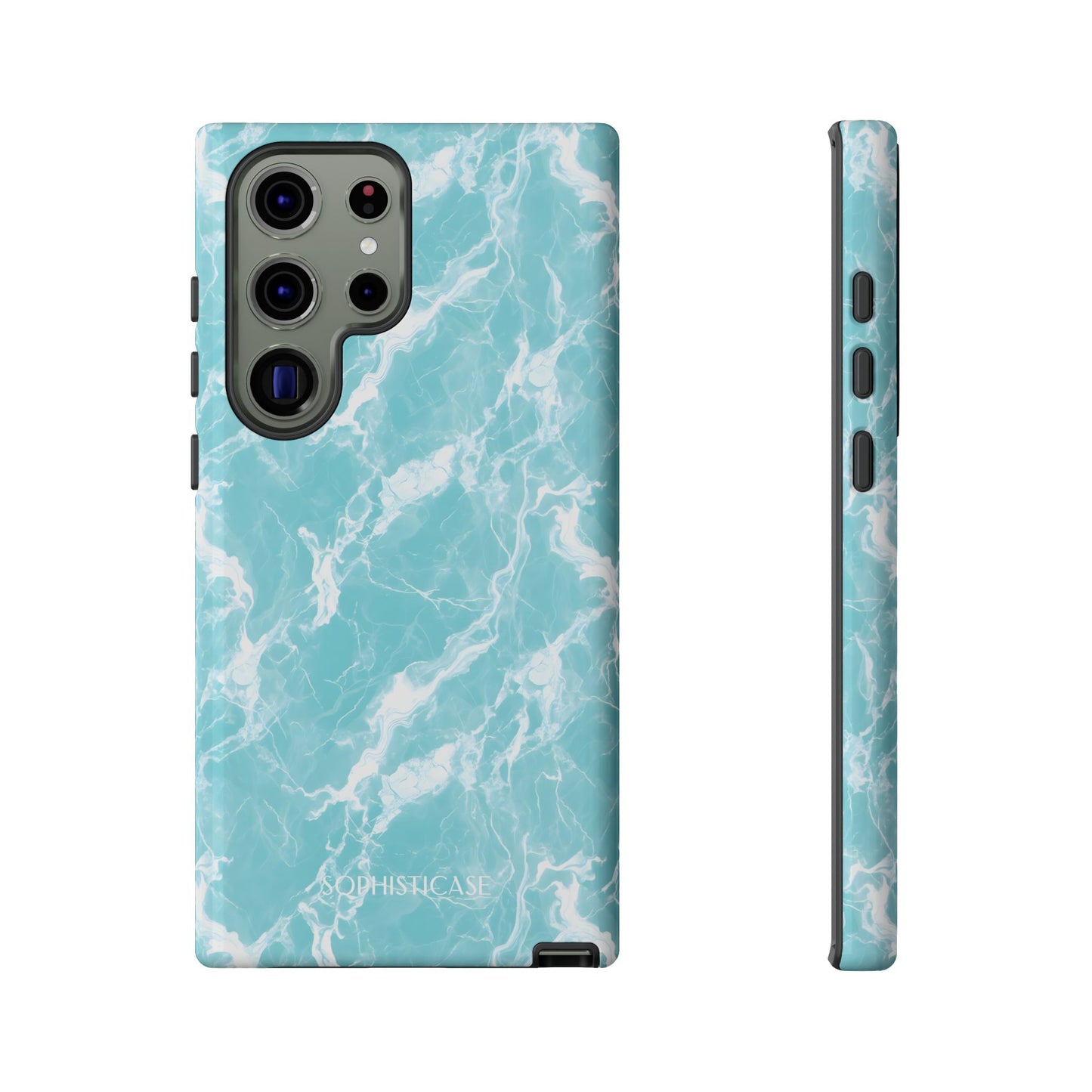 Marble Crush in Aqua - Tough Phone Case