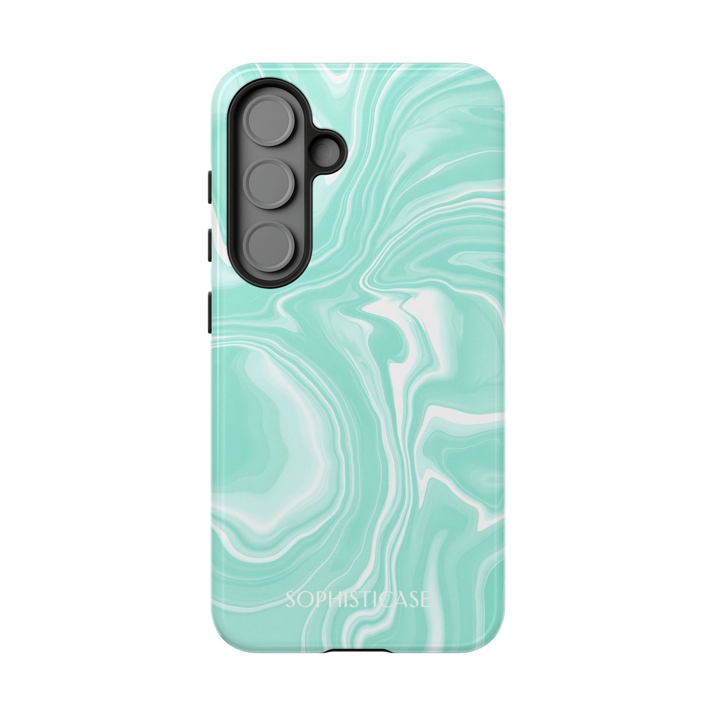 Liquid Dreams in Green - Drop Proof Phone Case for Samsung Galaxy