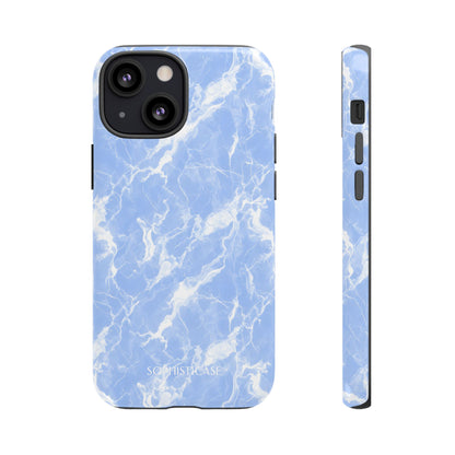 Marble Crush in Blue - Tough Phone Case