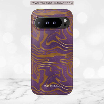 Cosmic Gold in Purple - iPhone Case, Samsung Galaxy Case, Google Pixel Case