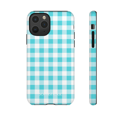 Tough Case - Gingham in Aqua