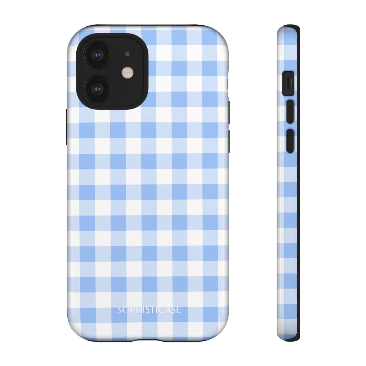 Gingham in Blue - Tough Phone Case
