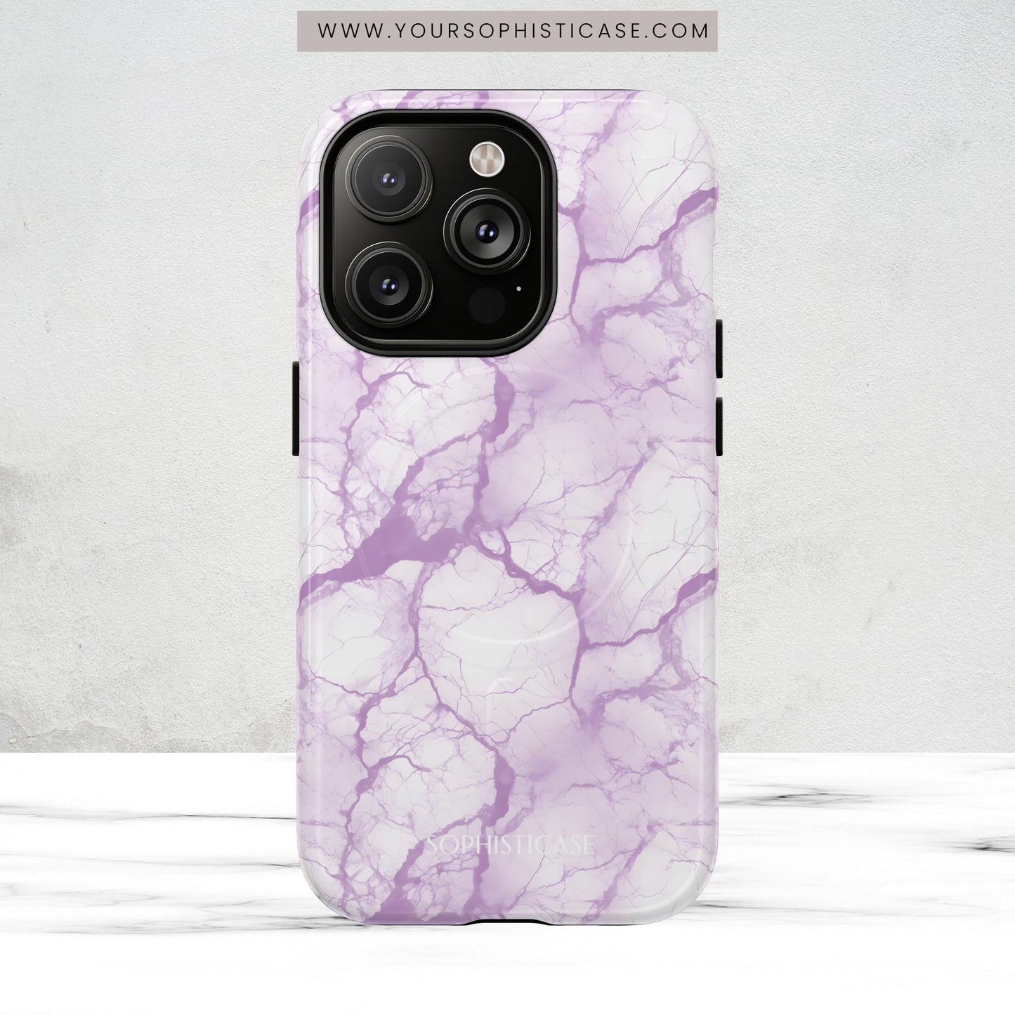 Marble Opulence in Purple - Magsafe Case