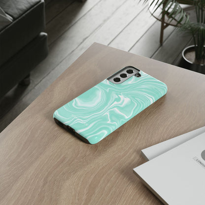 Liquid Dreams in Green - Tough Phone Case