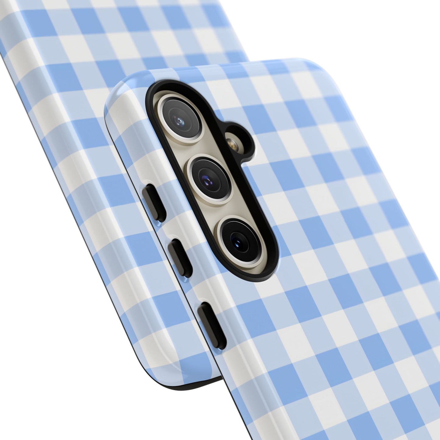 Gingham in Blue - Tough Phone Case for Samsung Galaxy