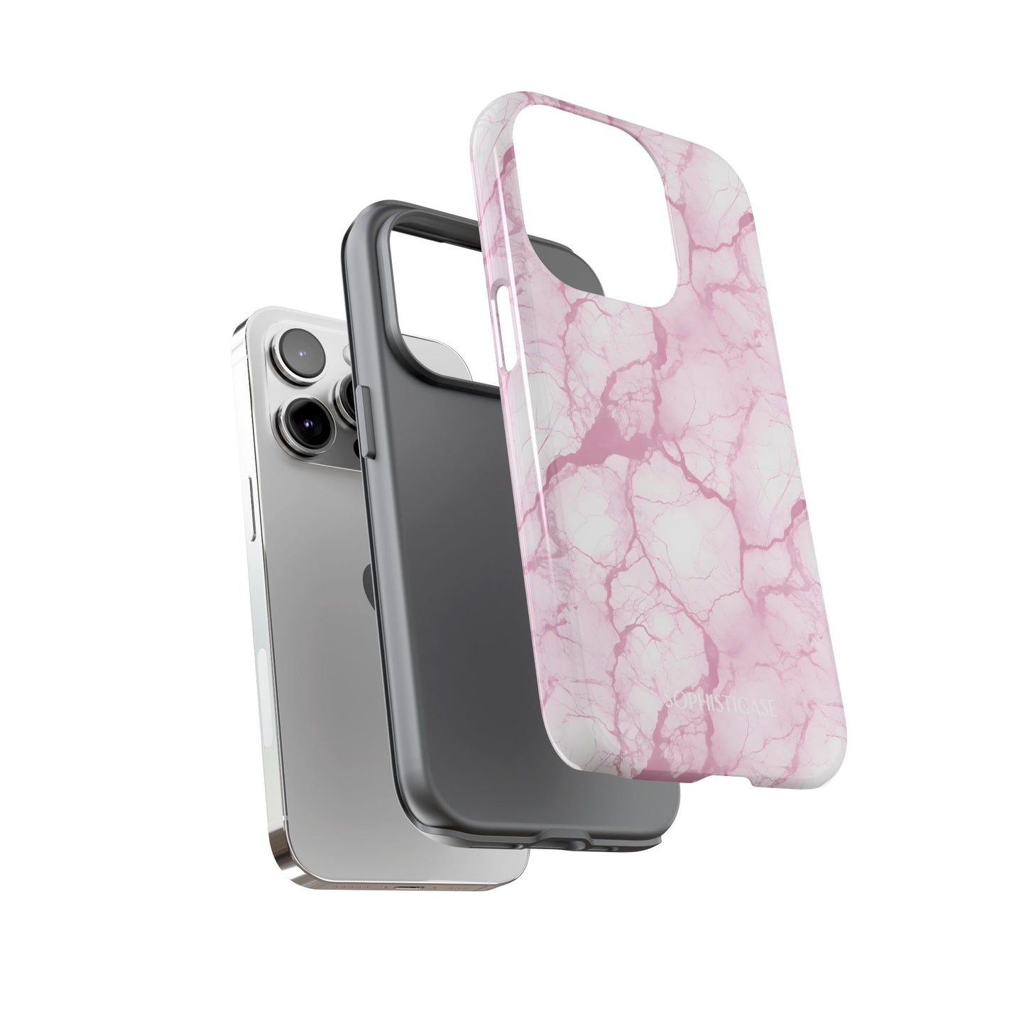 Marble Opulence in Pink - Tough Phone Case