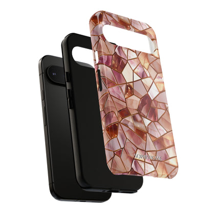 Rose' Runway in Champagne Mosaic - Tough Phone Case