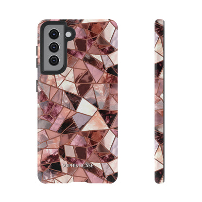 Rose' Runway in Merlot Mosaic - Tough Phone Case