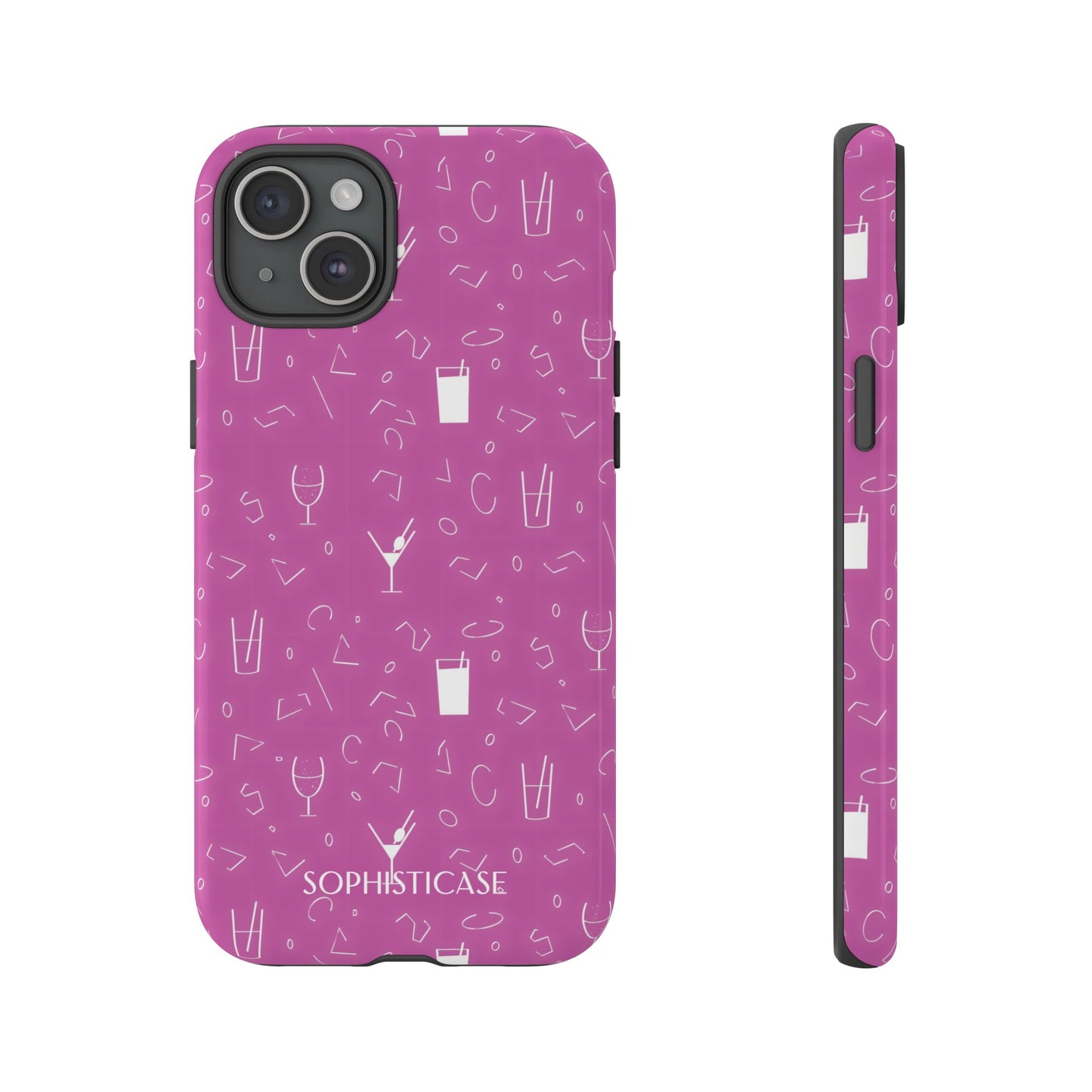Cocktail Hour in Purple - iPhone Case