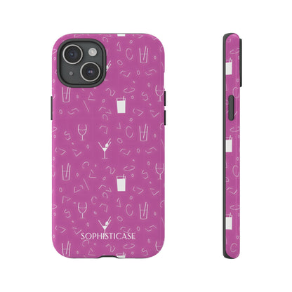 Cocktail Hour in Purple - iPhone Case