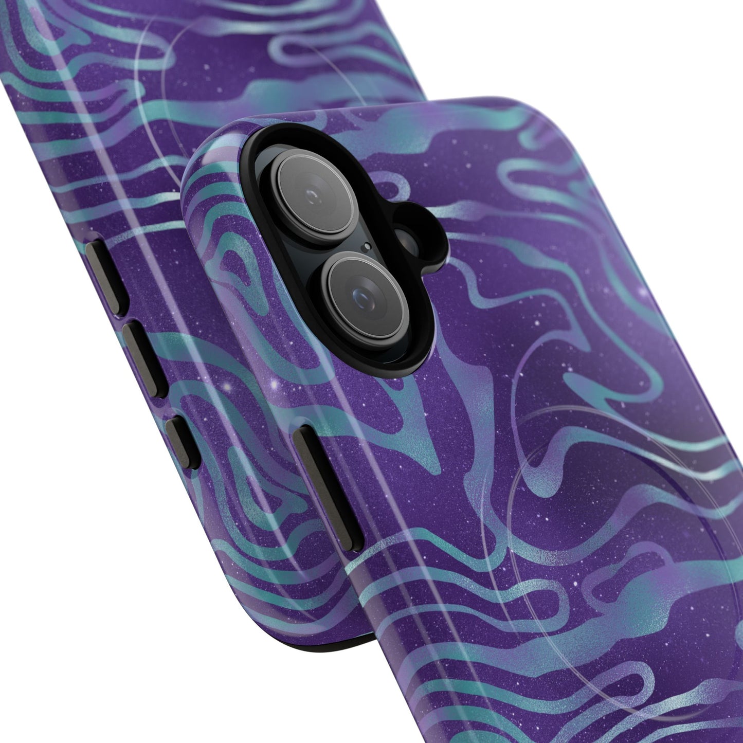 Cosmic Gold in Blue & Purple - iPhone Magsafe Case