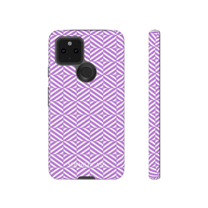 Illusions in Purple - Dual Layer Shockproof Phone Case for iPhone, Google Pixel and Samsung Galaxy