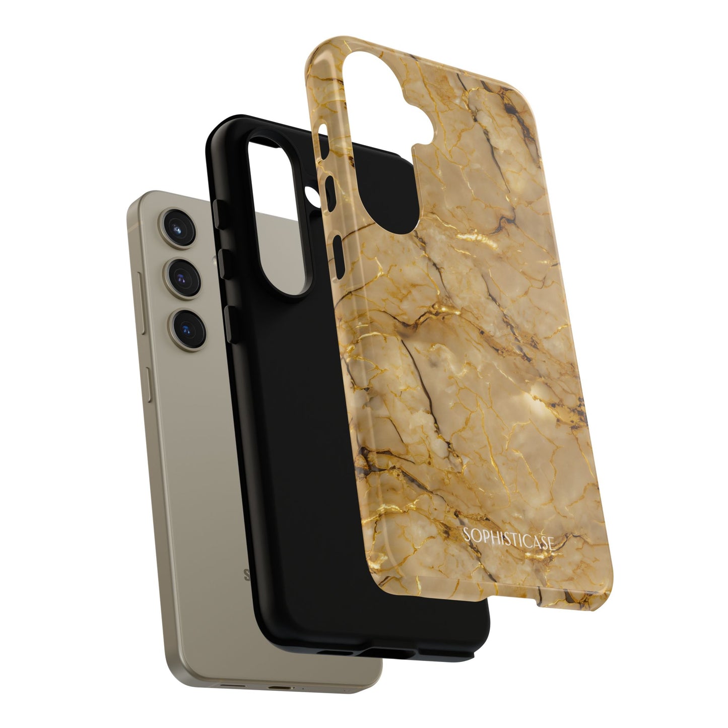 Marble Opulence in Gold - iPhone Case, Samsung Galaxy Case, Google Pixel Case
