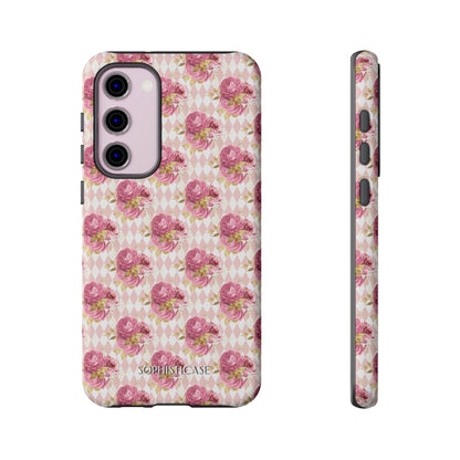 Rose Diamond Romance in Sienna - Tough Phone Case