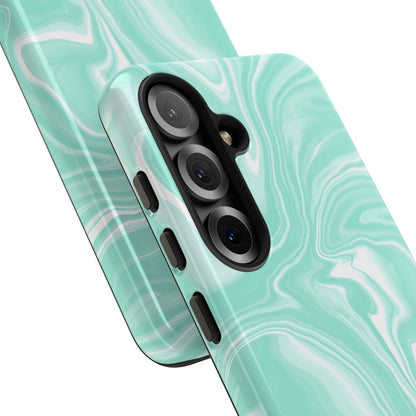 Liquid Dreams in Green - Tough Phone Case
