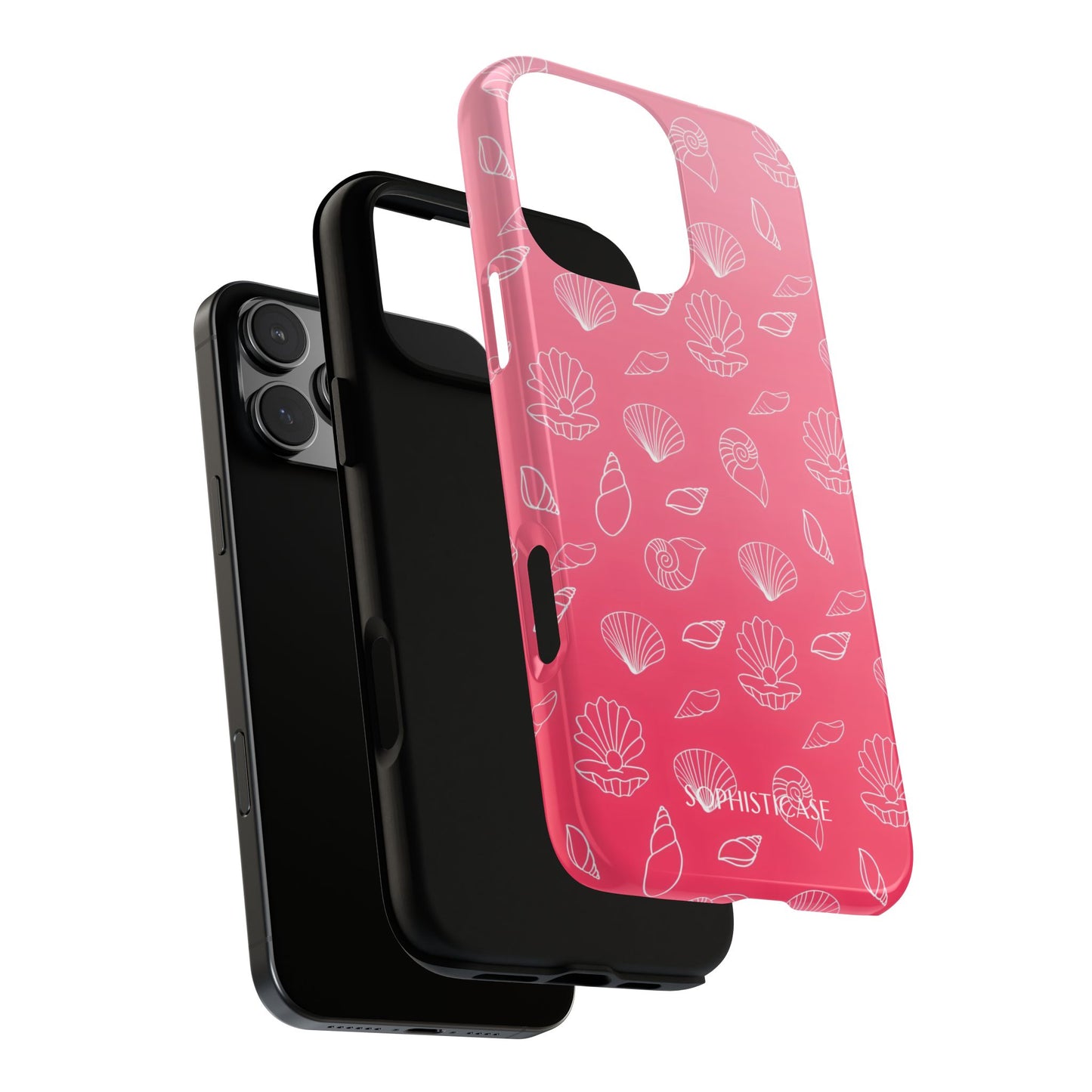 Seashell Society in Sunset Pink - iPhone Case