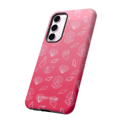 Seashell Society in Sunset Pink - iPhone Case, Samsung Galaxy Case, Google Pixel Case