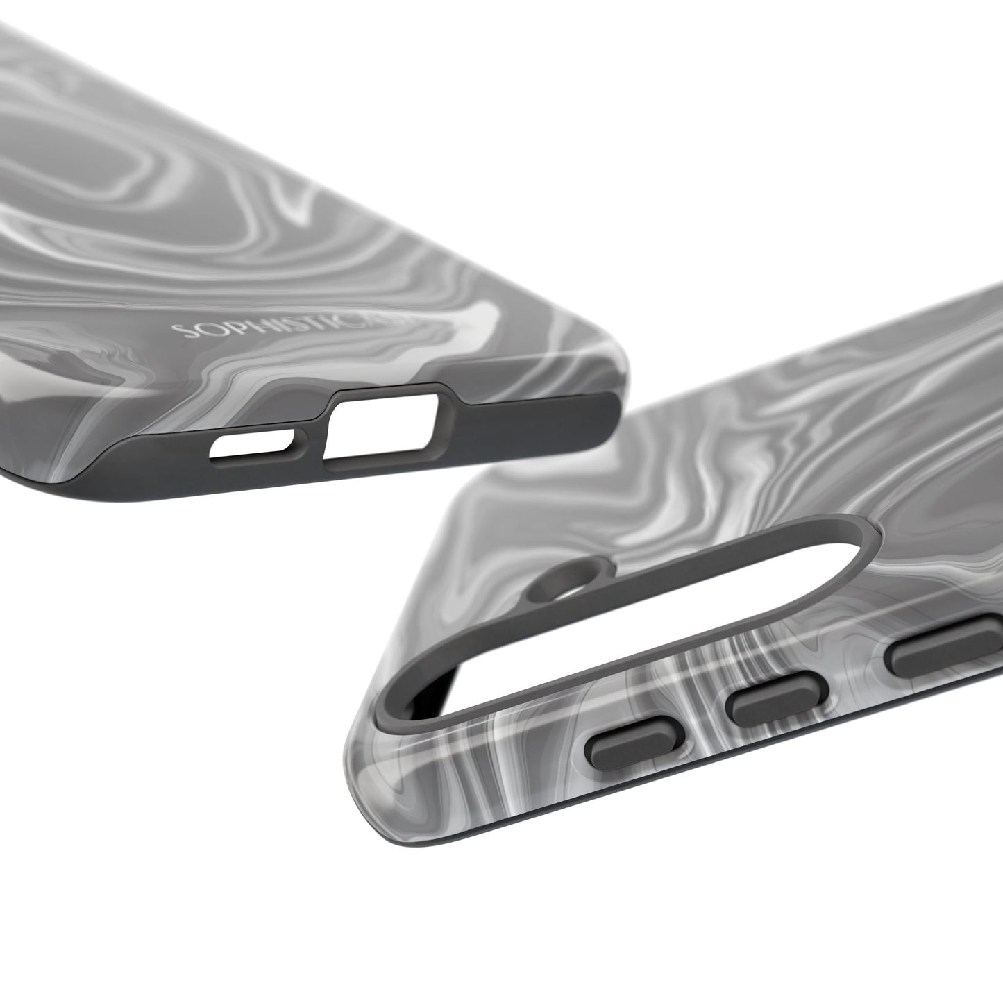 Liquid Dreams in Charcoal - Tough Phone Case