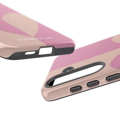Be Mine in Pink and Brown - iPhone Case, Samsung Galaxy Case, Google Pixel Case