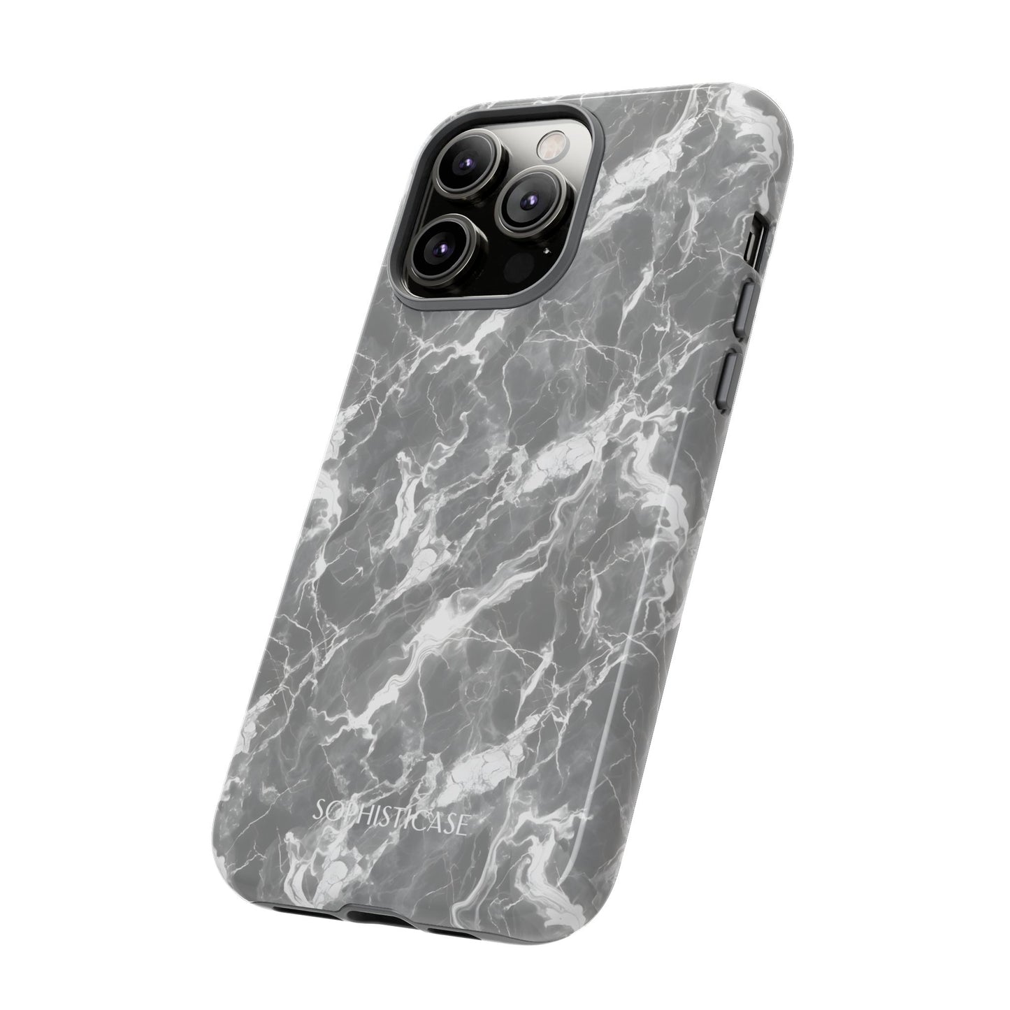 Marble Crush in Charcoal Grey - iPhone Case