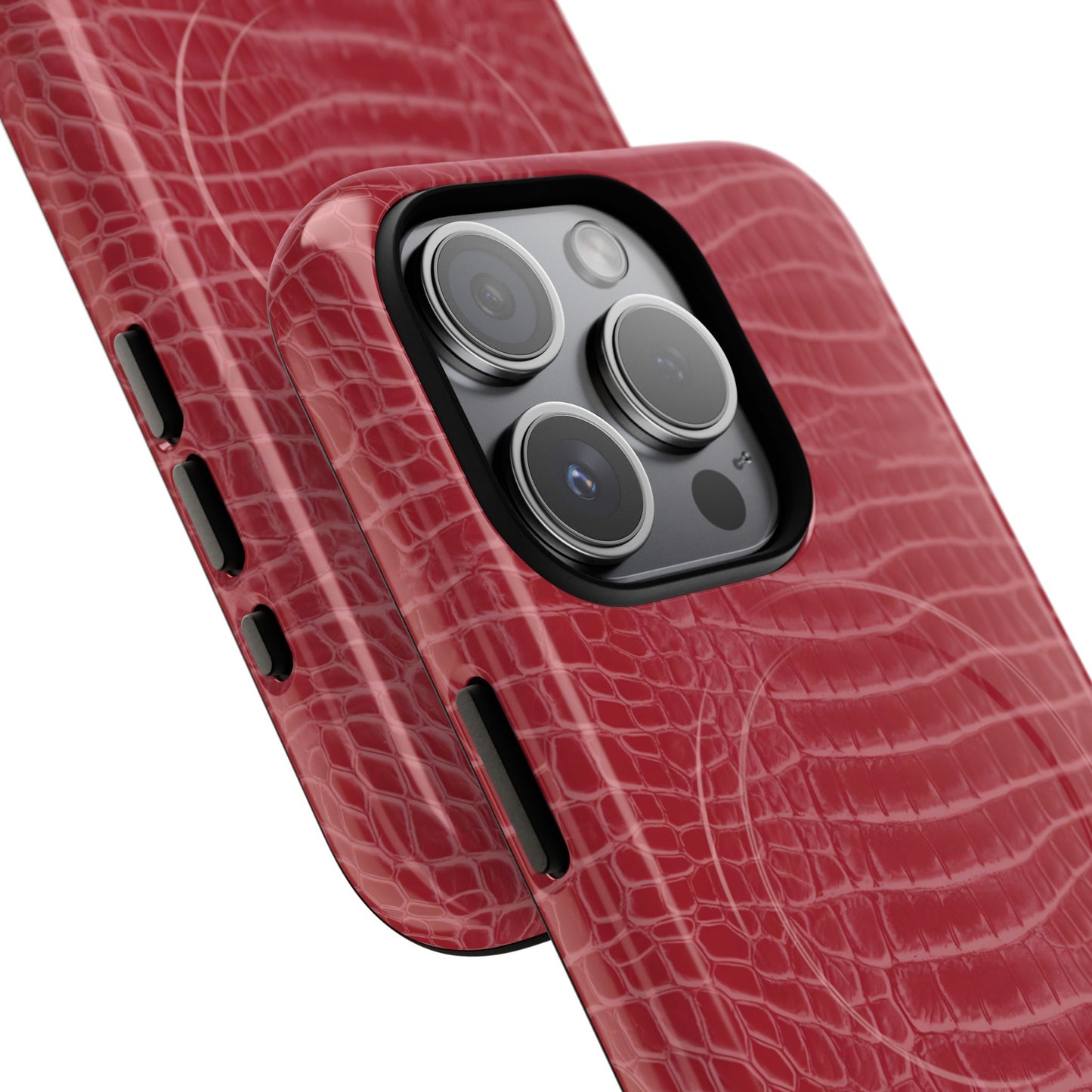Luxe Leather in Cherry Red - Magsafe Case