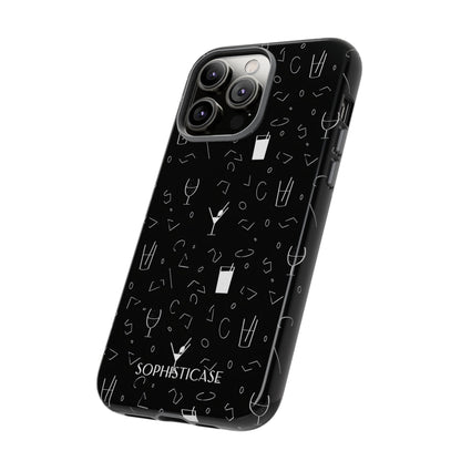 Cocktail Hour in Black - iPhone Case