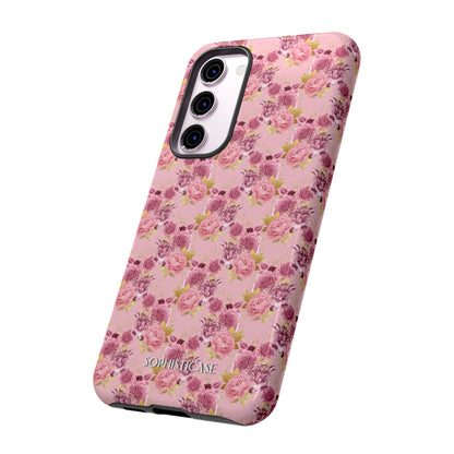 Rose Diamond Romance in Amelie - Tough Phone Case