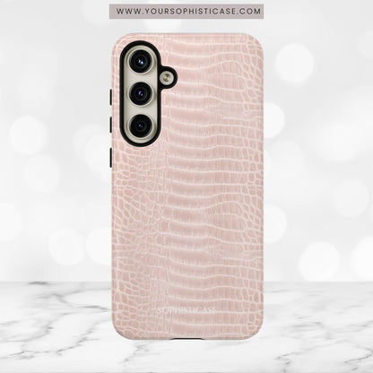 Luxe Leather in Neutral Beige - iPhone Case, Samsung Galaxy Case, Google Pixel Case