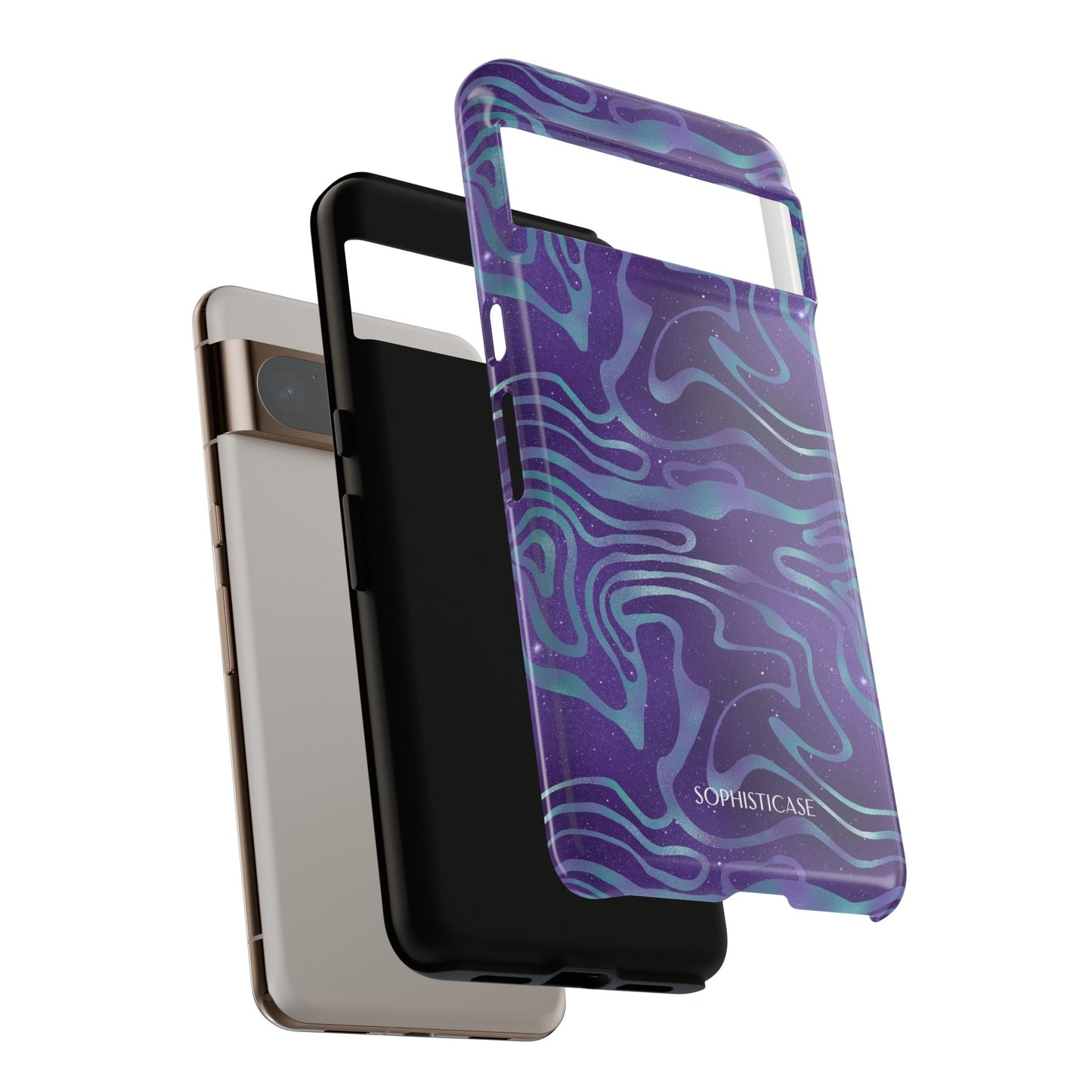 Cosmic Gold in Blue & Purple - iPhone Case, Samsung Galaxy Case, Google Pixel Case