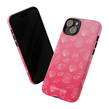 Seashell Society in Sunset Pink - iPhone Case, Samsung Galaxy Case, Google Pixel Case