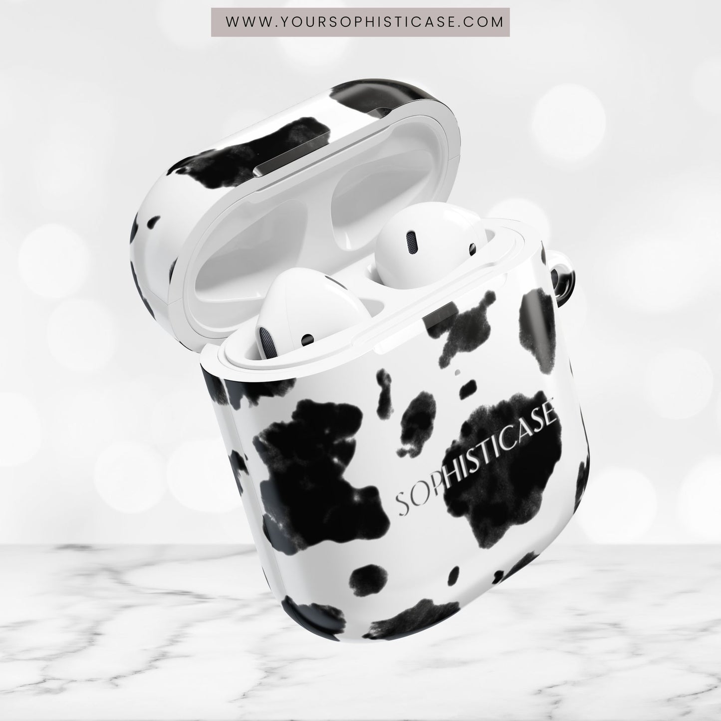 AirPod Cases - Holy Cow in Black