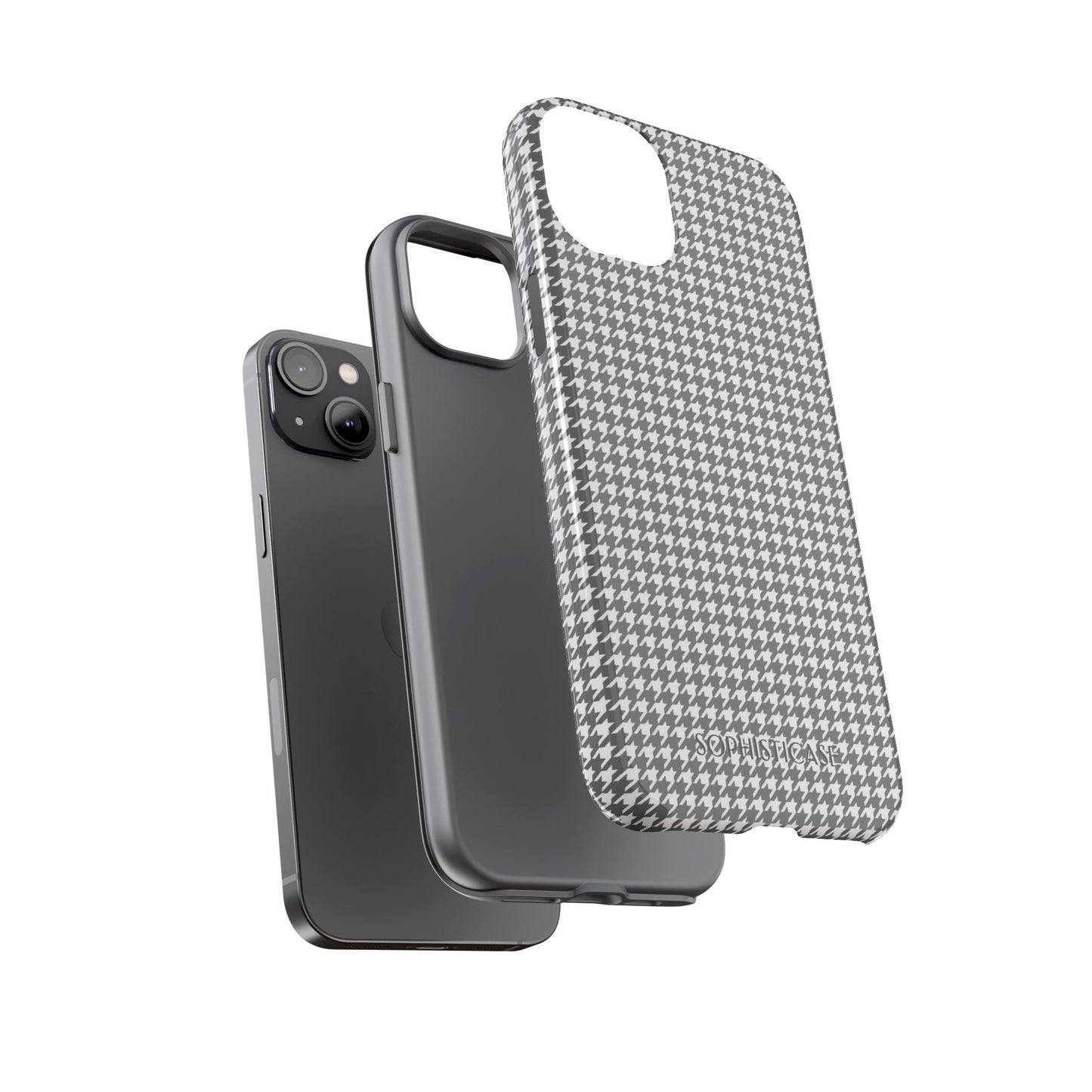 Tough Case - Houndstooth in Grey