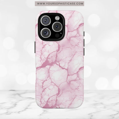 Marble Opulence in Pink - iPhone Case