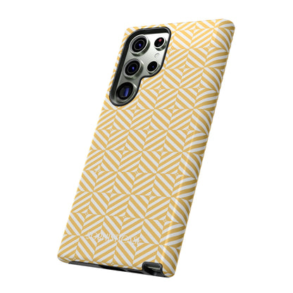 Illusions in Yellow - Dual Layer Shockproof Phone Case for iPhone, Google Pixel and Samsung Galaxy