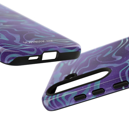Cosmic Zebra in Blue & Purple - iPhone Case, Samsung Galaxy Case, Google Pixel Case