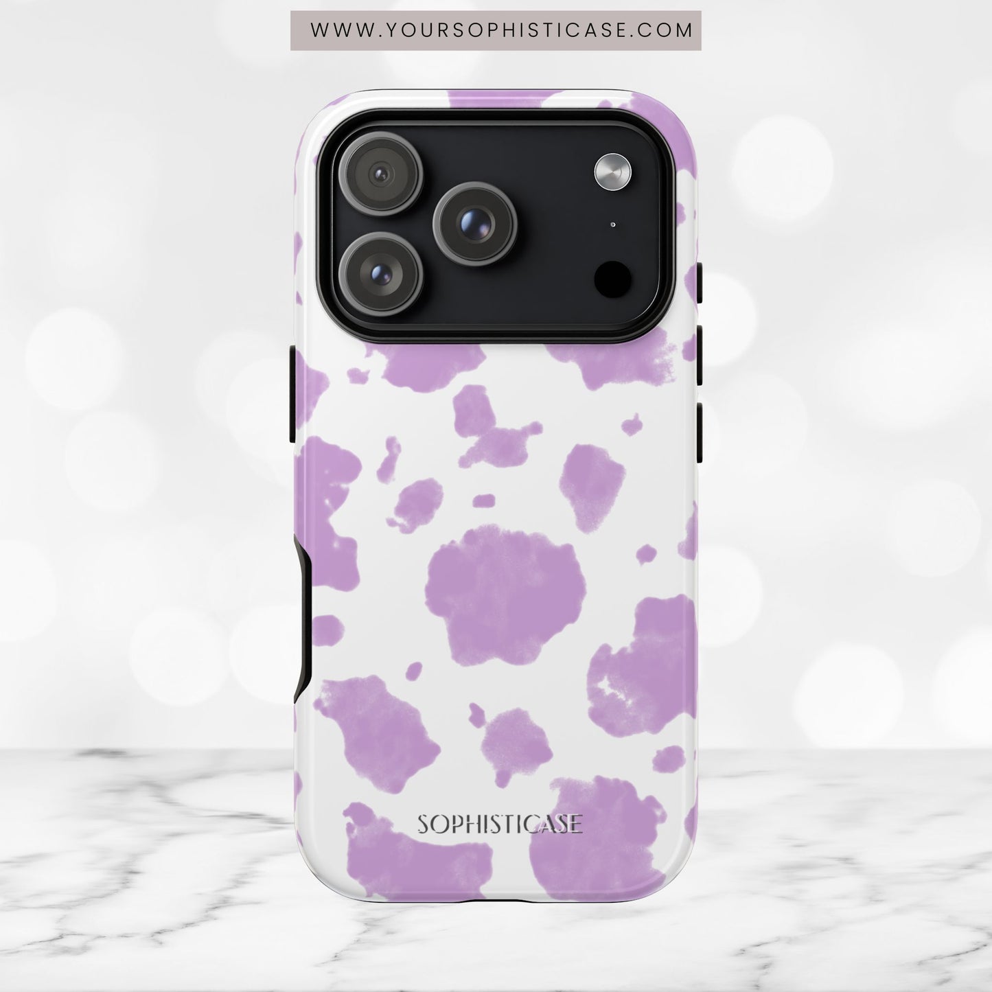Holy Cow in Purple - iPhone Case, Samsung Galaxy Case, Google Pixel Case