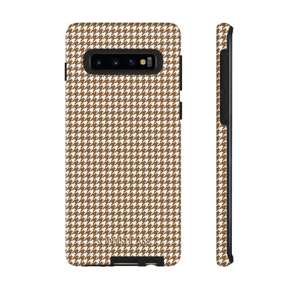 Tough Case - Houndstooth in Brown