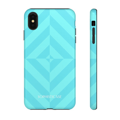 Zenergy in Aqua - Dual Layer Shockproof Phone Case for iPhone, Google Pixel and Samsung Galaxy