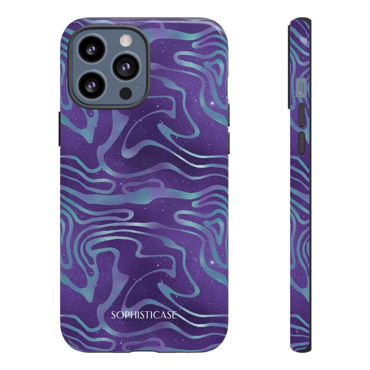 Cosmic Zebra in Blue & Purple - iPhone Case, Samsung Galaxy Case, Google Pixel Case