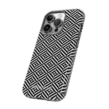 Illusions in Black - iPhone Case