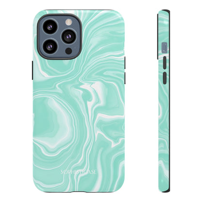 Liquid Dreams in Green - Tough Phone Case