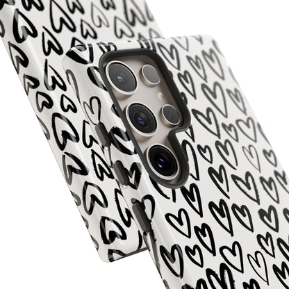 Dark Thoughts in Urban Heart - Tough Phone Case