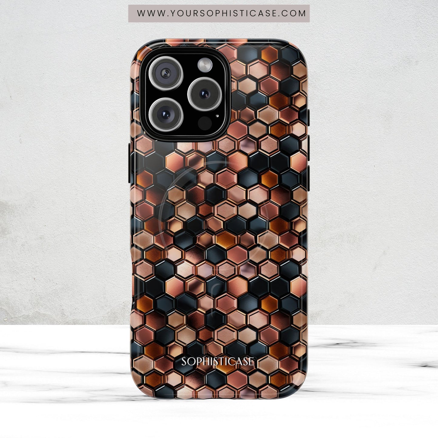 Rose' Runway in Honeycomb Mosaic - Magsafe Case