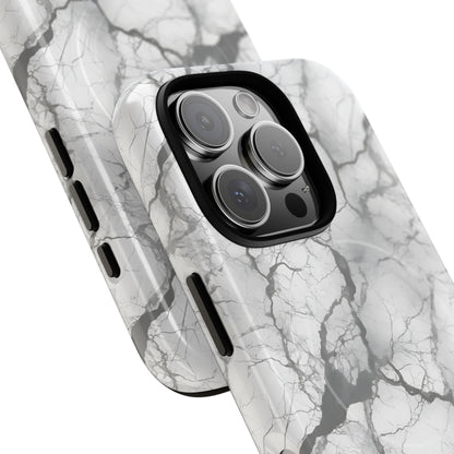 Marble Opulence in Charcoal Grey - Magsafe Case