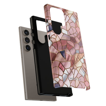 Rose' Runway in Pink Mosaic - Tough Phone Case