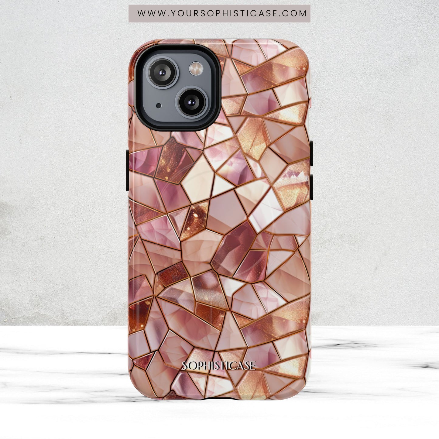 Rose' Runway in Champagne Mosaic - Magsafe Case