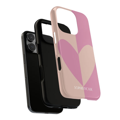 Be Mine in Pink and Brown - iPhone Case
